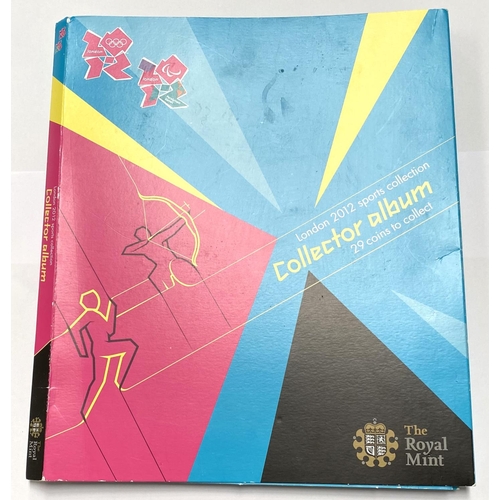 59 - A London 2012 Olympic 50p collectors album (no coins included)