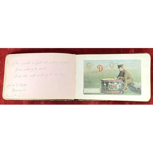 71 - WWI: a keepsake book with verses and contemporary photos and press cuttings