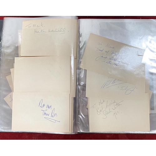 72 - DR WHO: a collection of autographs to include Patrick Troughton, Tom Baker (approx. 56)