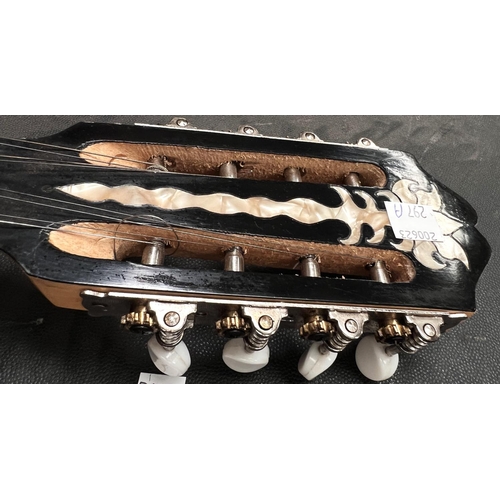 297A - A Middle Eastern Bouzouki with 1/2 melon body and inlaid decoration.
