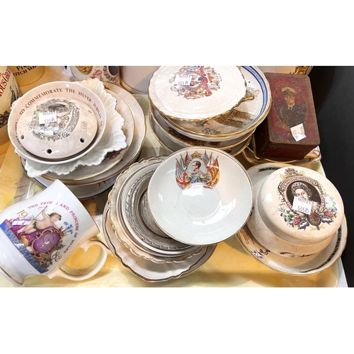 550 - A collection of Royal commemorative china and other items