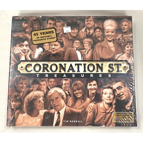 115 - A commemorative pack commemorating Coronation Street 45 Years, unopened