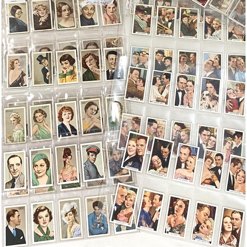123A - A selection of cigarette cards:  film stars; Park Drive champions of stage, 44; film partners, ... 