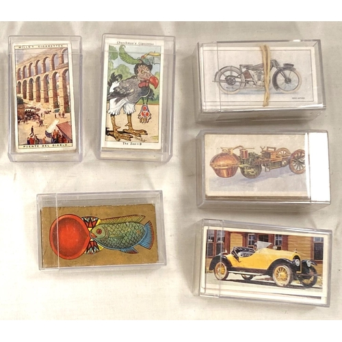 130 - A selection of cigarette cards:  roses 50; Will's famous Scots 25; figureheads 25; Player's won... 