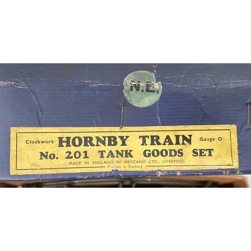 137 - HORNBY TRAIN - No.201, Tank Goods Set, original box.