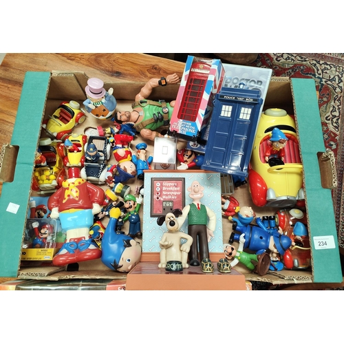 234 - A boxed Doctor Who T.A.R.D.I.S, another boxed Doctor Who item and a selection of loose Noddy and rel... 