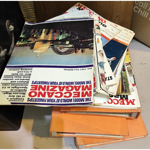 238 - A vintage Meccano Collectors Set of drawers with hinged storage and three drawers below containing M... 