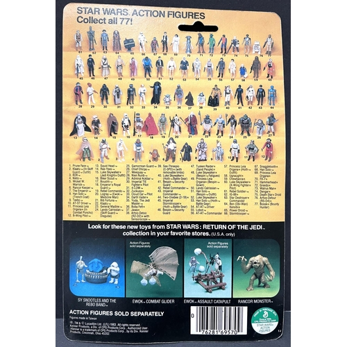 257 - A Kenner Return of the Jedi figure on 77 card:  Biker Scout, 3.75