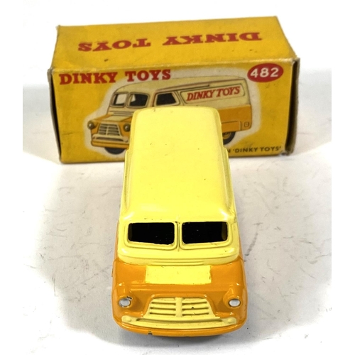 423 - DINKY TOYS: 482 Bedford 10 CWT Van 'Dinky Toys' two tone light and dark yellow in original box