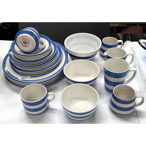 483 - T.G. Green: a selection of plates, cups, saucers etc.