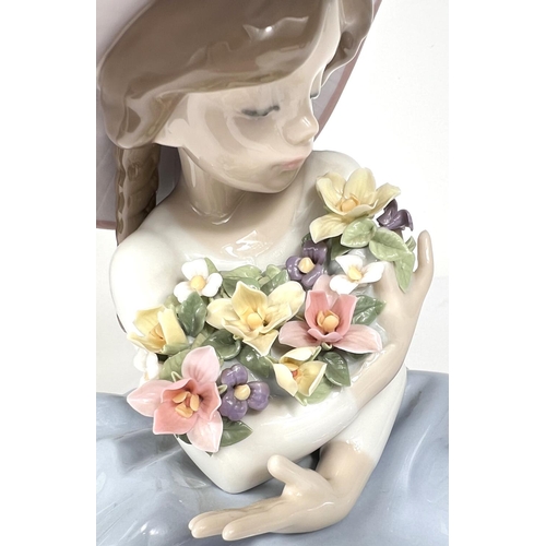 499 - A Lladro 'Fragrant Bouquet' girl figurine, no. 5862, 20cm