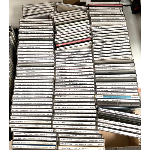 65 - CLASSICAL CD's: A large collection of approximately 300 classical CD's including, Mendelssohn, Scarl... 