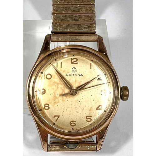 691 - CERTINA: vintage manual wind gentleman's wrist watch.