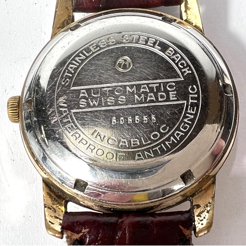 693 - JEAN PERRET: gents automatic Swiss wristwatch.