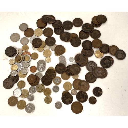 9 - A collection of pre-decimal and other coins