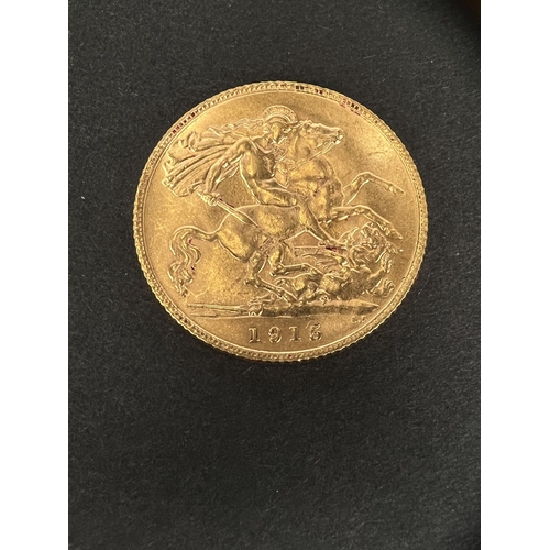 720 - A GV half sovereign 1915