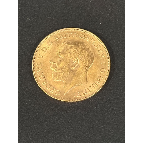 721 - A GV half sovereign 1914