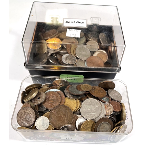 193 - A quantity of GB and foreign coins