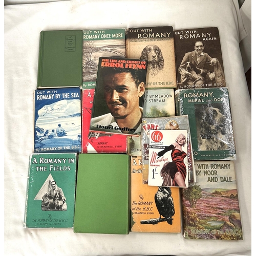 327 - ROMANY OF THE BBC: a collection of early impression hardback books with and without dust jackets, 'O... 