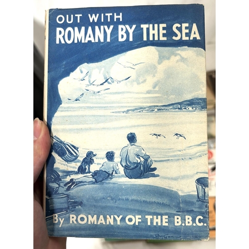 327 - ROMANY OF THE BBC: a collection of early impression hardback books with and without dust jackets, 'O... 