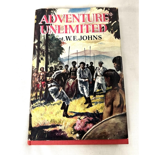 339 - CAPTAIN W.E. JOHNS: Thomas Nelson & Sons 'Adventure Unlimited' and 'Adventure Bound' short story... 