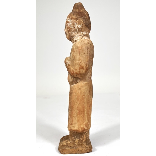 454 - A Chinese stoneware Tang Dynasty Tomb figure, height 22cm