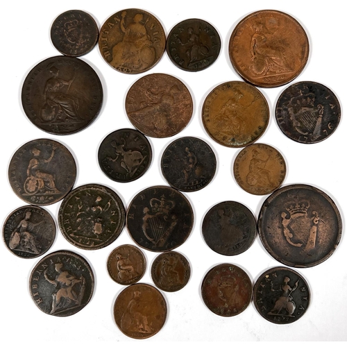 51 - GB:  a quantity of 19th century and earlier copper coins