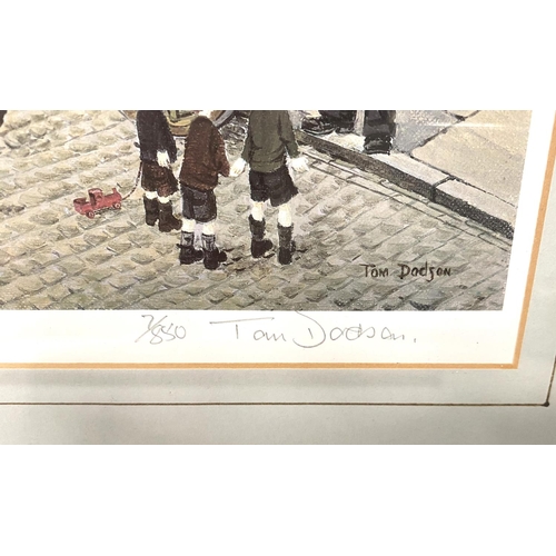 55 - Tom Dodson, 'Balloon Seller' & 'Barrel Organ Man'; 2 artist signed limited edition prints, 22 x ... 