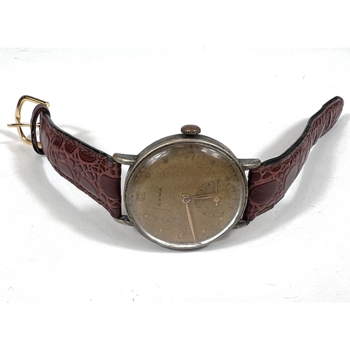 609C - An early/mid 20th century CYMA gents wristwatch with mechanical movement (no back), seconds dial