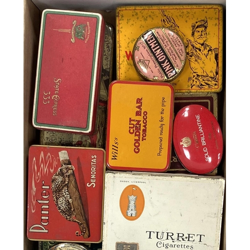 7 - A collection of vintage cigarette tins and other sweets etc