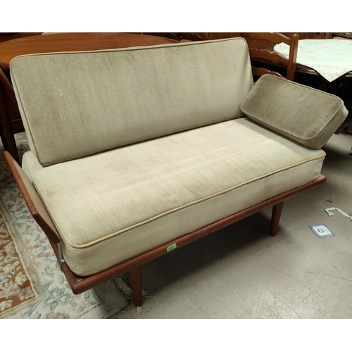 973 - Peter Hvidt & Orla Molgaard-Nielsen for France 7 Sons day bed/settee, two seater teak framed wit... 