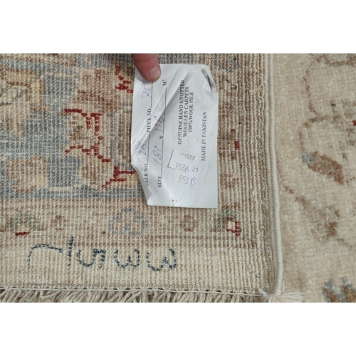 953B - A modern hand knotted cream ground Persian rug