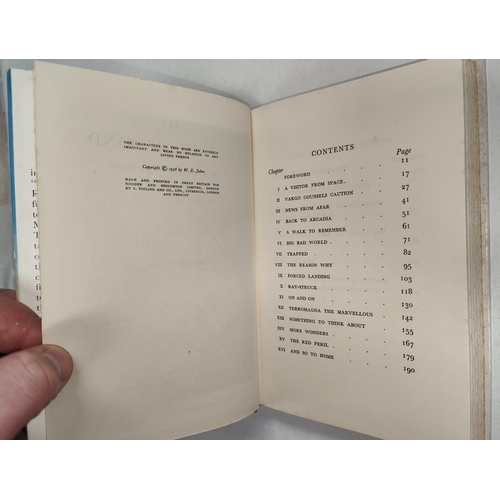 345 - CAPTAIN W.E. JOHNS: Five first edition science fiction novels published by Hodder & Stoughton, '... 