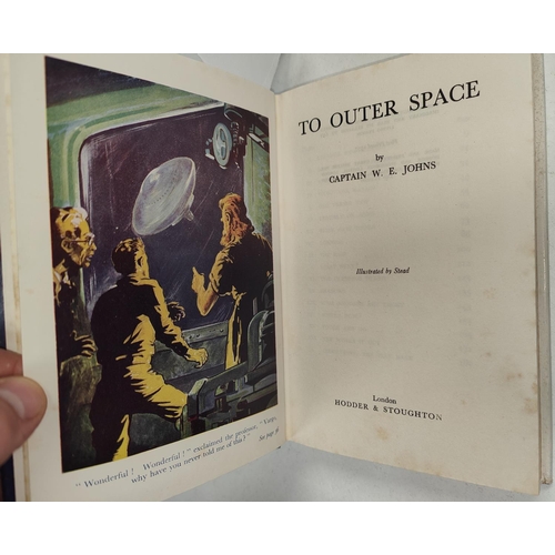 345 - CAPTAIN W.E. JOHNS: Five first edition science fiction novels published by Hodder & Stoughton, '... 