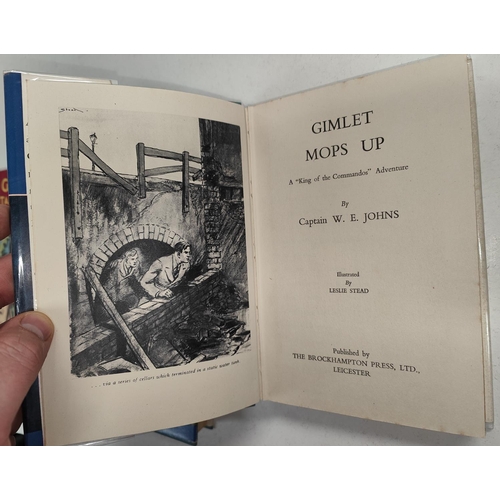 349 - CAPTAIN W.E. JOHNS: Four first edition Gimlet novels published by Brockhampton Press 'Gimlet Takes a... 