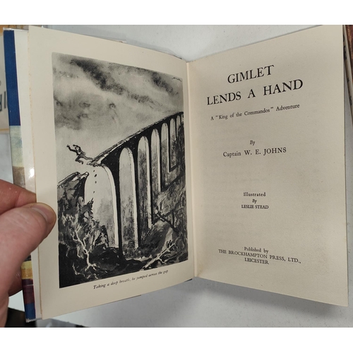 349 - CAPTAIN W.E. JOHNS: Four first edition Gimlet novels published by Brockhampton Press 'Gimlet Takes a... 