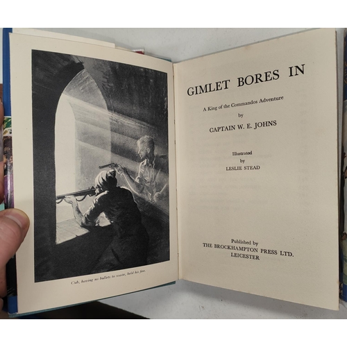 349 - CAPTAIN W.E. JOHNS: Four first edition Gimlet novels published by Brockhampton Press 'Gimlet Takes a... 