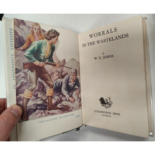 351 - CAPTAIN W.E. JOHNS: Three Worrals first edition novels published by Lutterworth Press, 'Worrals Goes... 