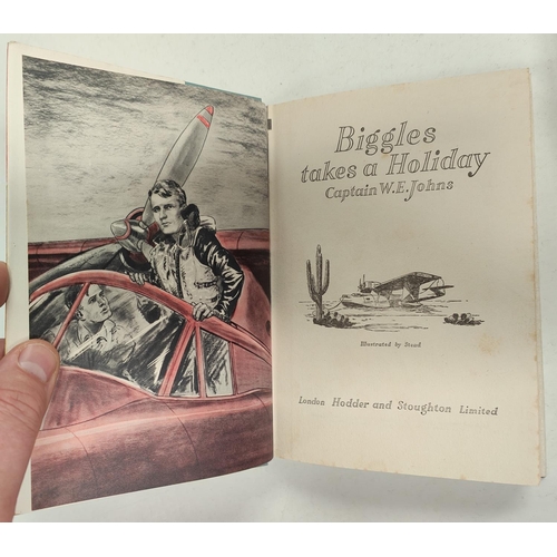 360 - CAPTAIN W.E. JOHNS: Five first edition Biggles novels published by Hodder & Stoughton, 'Biggles ... 