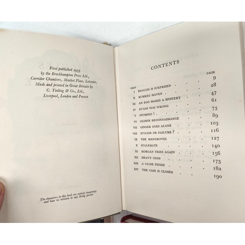 367 - CAPTAIN W.E. JOHNS: Four first edition Biggles novels published by Brockhampton Press 'Biggles in th... 