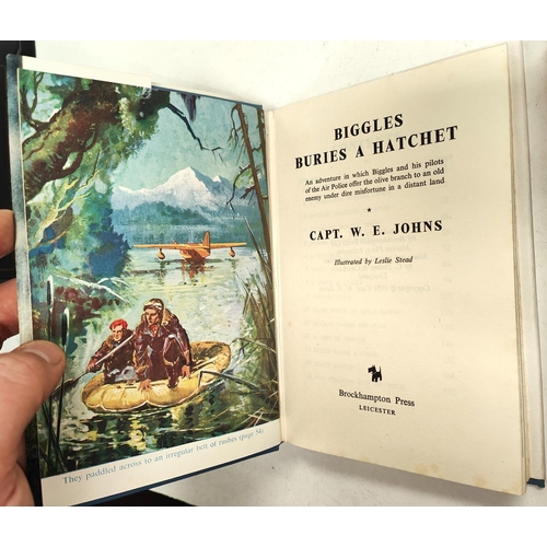 368 - CAPTAIN W.E. JOHNS: Four first edition Biggles novels published by Brockhampton Press, 'Biggles of t... 