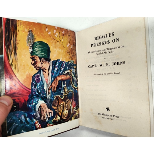 368 - CAPTAIN W.E. JOHNS: Four first edition Biggles novels published by Brockhampton Press, 'Biggles of t... 