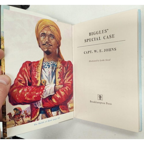 369 - CAPTAIN W.E. JOHNS: Four first edition Biggles novels published by Brockhampton Press, 'Biggles and ... 