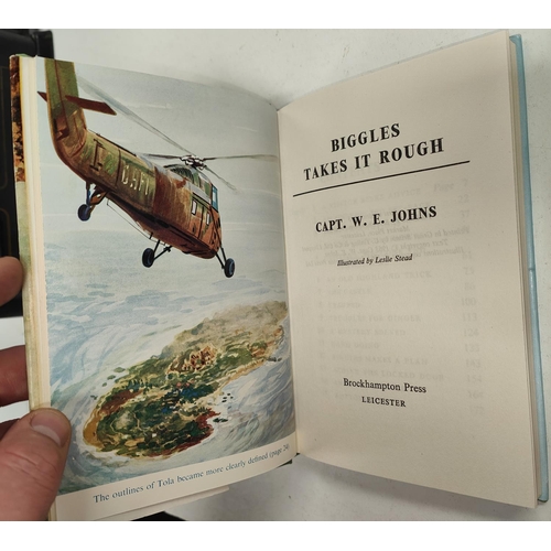 369 - CAPTAIN W.E. JOHNS: Four first edition Biggles novels published by Brockhampton Press, 'Biggles and ... 