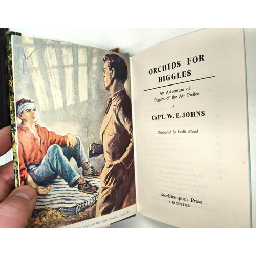 369 - CAPTAIN W.E. JOHNS: Four first edition Biggles novels published by Brockhampton Press, 'Biggles and ... 