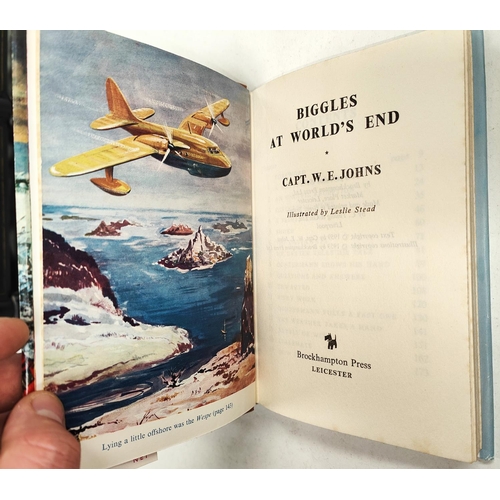 370 - CAPTAIN W.E. JOHNS: Four first edition Biggles novels published by Brockhampton Press, 'Biggles in M... 