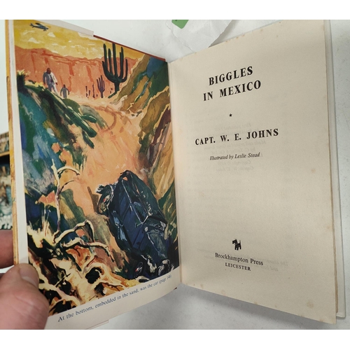 370 - CAPTAIN W.E. JOHNS: Four first edition Biggles novels published by Brockhampton Press, 'Biggles in M... 