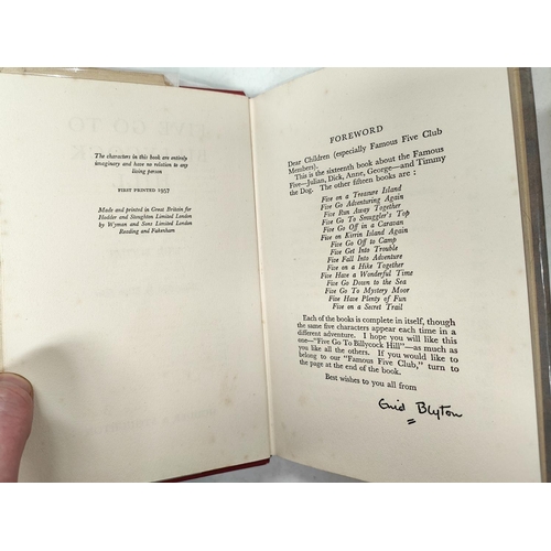 376 - ENID BLYTON: Four first edition Famous Five novels published by Hodder and Stoughton, 'Five go to My... 