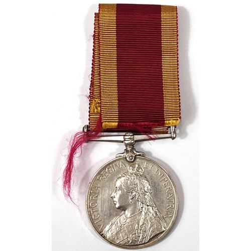 198 - CHINA WAR MEDAL 1900, awarded to SURG J.D. THOMPSON, HANKOW VOLS, no claps, with original lustre inc... 