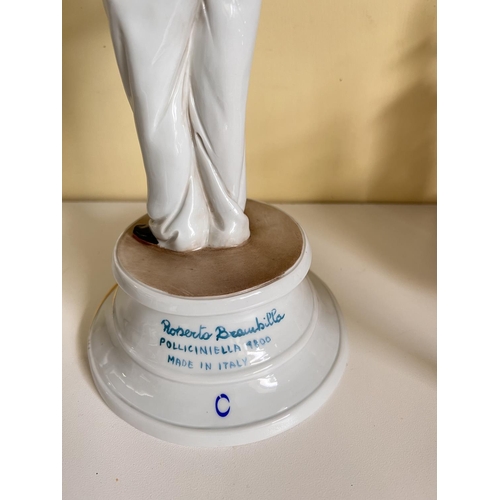 544A - Capodimonte figure of Pulcinella designed and signed by Roberto Brambilla (thumb a/f)